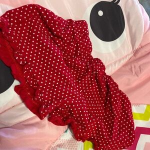Red and White Polka Dot Shorts 3T